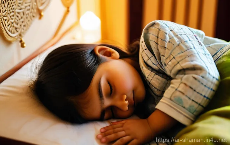 무속과 아이 보호 의식 - **Prompt 1: A Mother's Prayerful Protection**
    "A serene and heartwarming close-up image of a lov...