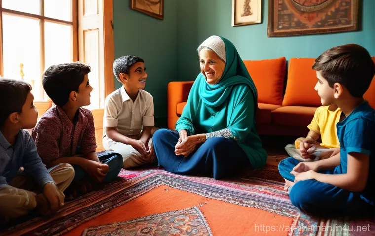 무속과 아이 보호 의식 - **Prompt 1: A Mother's Prayerful Protection**
    "A serene and heartwarming close-up image of a lov...